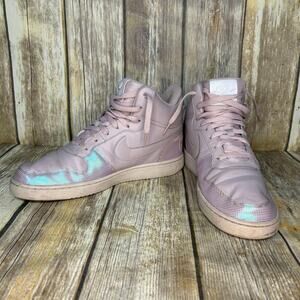 Nike Court Borough Mid SE Style 916793 601 Lavender Iridescent Womens Sz 11